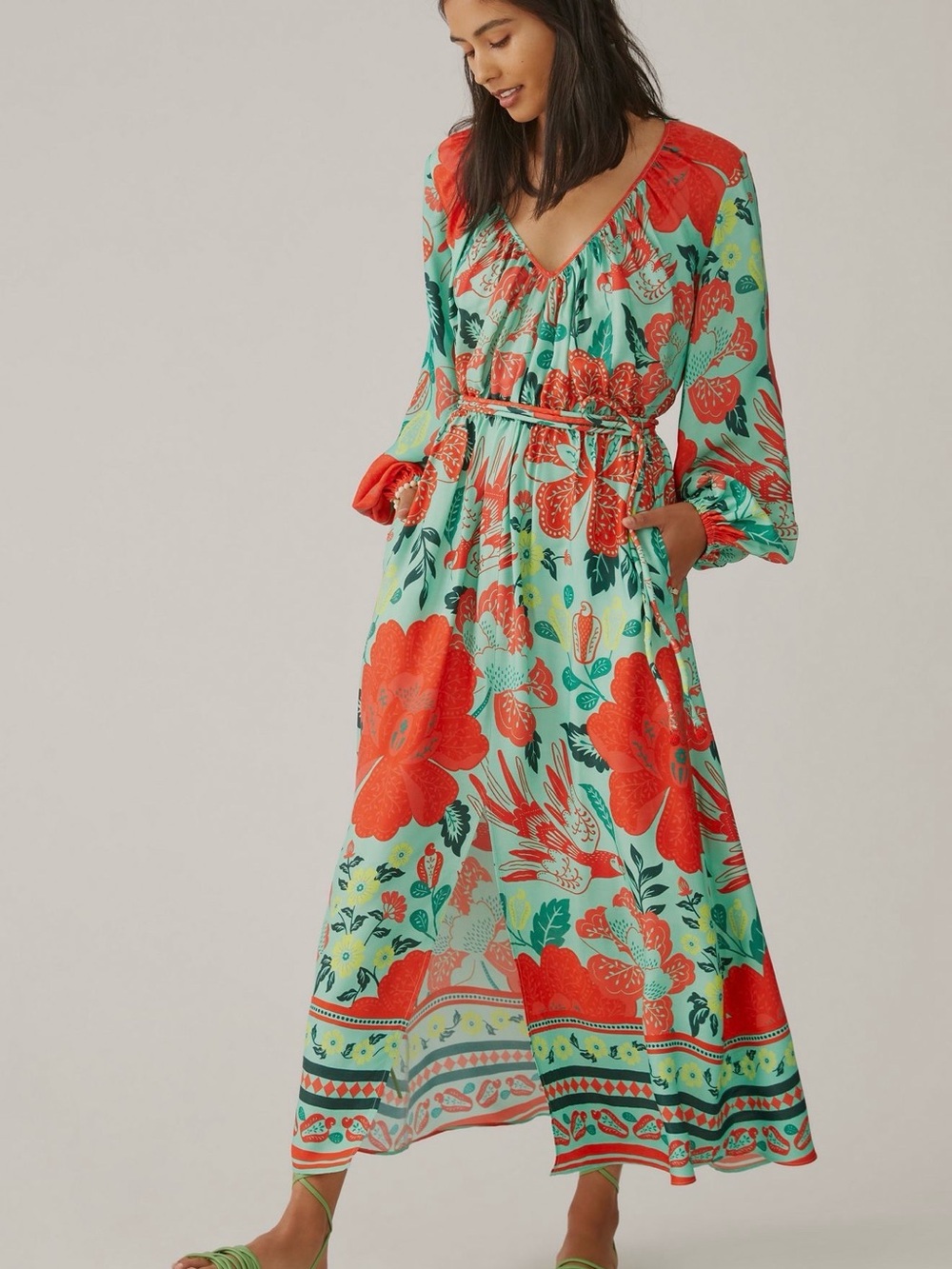 Farm Rio x Anthropologie Poppy Print
Maxi Dress MP